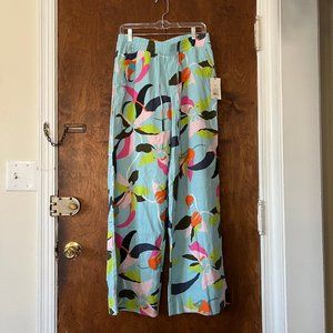 Target / A New Day - Women's High-Rise Wide Leg Linen Pull-On Pants - Medium